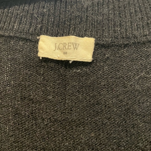 JCrew Black sweater with white bow - Picture 3 of 6